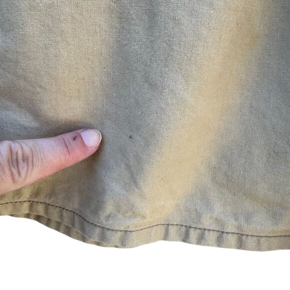 Pseudonyms Vintage Womens Long-Sleeve Snap Closure Beige Flap Pockets Jacket L - Picture 5 of 11